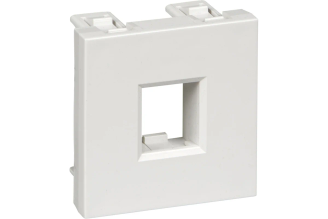 Лицевая плата Systeme Electric W45 2 мод 1xKeystone RAL9003 RIN-144-B