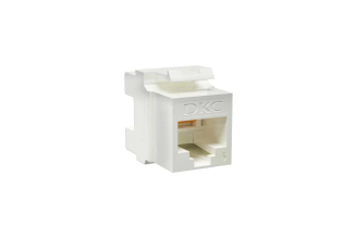 Модуль Keystone DKC RJ-45 Cat 6 UTP 180°, белый RNK6U180WH