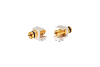 Вставка Keystone Hyperline KJ1-BP/BK-HG-WH Binding Post, черная, 248122