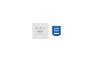 Вставка Hyperline SIP3-1K-M45-45 45x45 для 1 модуля Keystone Jack, 426176
