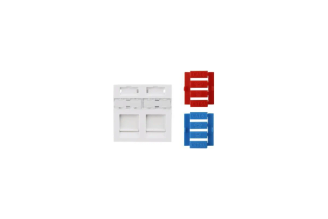 Вставка Hyperline SIP3-2K-M45-45 для 2 модулей Keystone Jack 426177