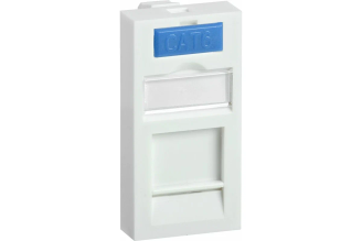 Вставка IEK ITK 45х22.5 мм для 1 модуля Keystone Jack CS6-11M