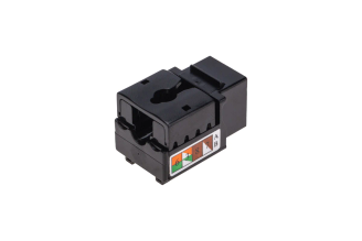 Модуль Keystone Jack RJ-45 Cat.6 REXANT черный 02-0255