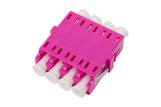 Оптический адаптер DKC LC/UPC quad OM4 пурпурный RNFA54QLC