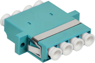 Оптический проходной адаптер ITK LC-quad OM3 UPC FC-LCQ-UPC-03