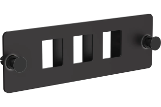 Планка ITK для 3 Keystone FTP с заземлением черная CP05-3F
