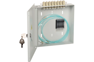 Оптический настенный кросс ITK FOBX8-N-8LCUD03 LC duplex, 8 портов, OM3