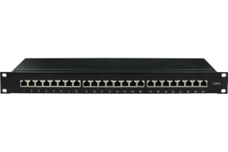 Патч-панель DKC RN6PPF241 19" 1U Cat6, 24 порта RJ-45, экранированная