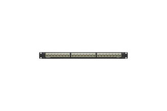 Патч-панель DKC 19" 1U Cat6a 24 порта RJ-45 неэкранированная RN6APPU24