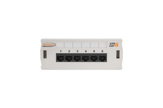 Коммутационная панель NIKOMAX NMC-WP06UE2-GY 6 портов Cat.6 RJ-45, неэкранированная