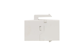 Проходной неэкранированный адаптер EKF TERACOM Cat.5E, RJ45-RJ45, тип Keystone, белый TRC-INLC-KSTN-5EUTP-WH