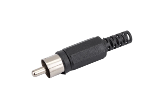 Разъем RCA штекер Pro Legend пластиковый черный PL2146