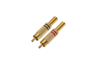Разъем RCA штекер PROCONNECT Gold металл под пайку 14-0405-1, 100 шт