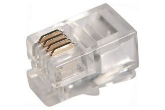 Телефонный разъем PROCONNECT UTP RJ-9 (4P4C), CAT 3 05-1001-3