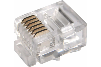 Телефонный разъем REXANT UTP, RJ-12 (6P6C), CAT 3 05-1013