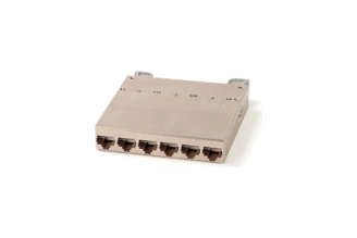Кассета Hyperline для медных претерминированных решений 6 портов RJ-45 Cat.6a 235662