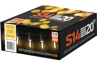 Светодиодная лампа Jazzway «Белт-лайт» PLED- ECO- S14 1w E27 2700K CLEAR 5040625