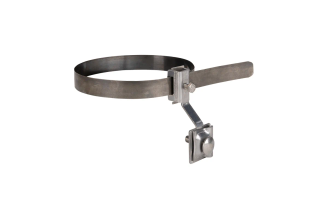 Универсальный держатель для труб EKF, D= (0-200) мм, CZ, полоса нержавеющая cталь, PROxima lp-33220-cz
