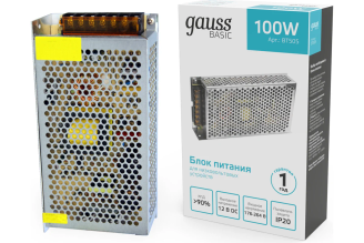 Блок питания Gauss Basic 12 В 100 Вт IP20 BT505