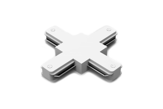X-образный коннектор для трековых шинопроводов Gauss TR112 белый