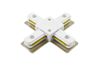 X-образный коннектор Jazzway PTR CX-WH 5010888 для шинопровода, белый