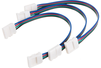 Коннектор IEK RGB разъем-15 см-разъем 10 мм LSCON10-RGB-212-03, 3 шт