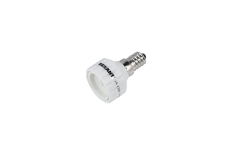 Цокольный переходник REXANT E14-GU10 белый 11-8834