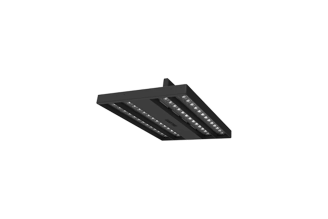 Аварийный светодиодный светильник VARTON TT-Crisp Double 295×200×90 мм 46 Вт 3000 К черный муар постоянного действия V1-R1-90320-90A42-2004030