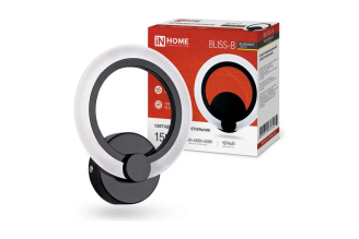 Светодиодный светильник IN HOME ELEGANT BLISS-B 15Вт 230В 3000-6500K 1200Лм STEP COLOR черный 4690612035352