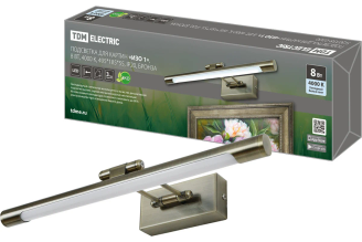 Подсветка для картин настенная «ИЗО 1» 8 Вт, 4000 K TDM ELECTRIC, 495х195х60, IP20, бронза SQ0358-0300