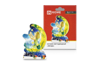 Светодиодный ночник IN HOME NLA 11-S ЗВЕЗДЫ с выключателем 230В 4690612036670
