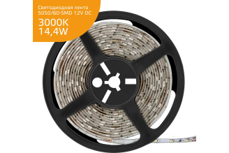 Светодиодная лента Gauss LED Elementary 5050 60-SMD 14.4W 12V 5 м IP66 356000114