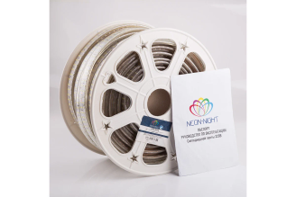 Светодиодная лента Neon-Night LED 220В, 7.5x20 мм, IP67, SMD 2835, 276 LED/m свет белый 50 м 142-203