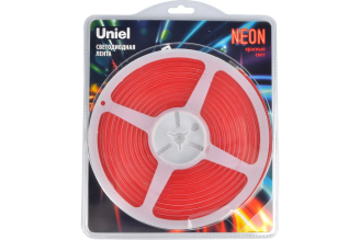 Гибкая светодиодная лента Uniel NEON ULS-N01 5 м красная 12 В IP67 UL-00009087