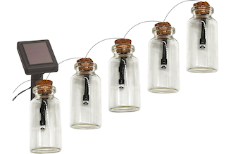 Садовая гирлянда ЭРА ERAGS08-05 10 подсвечиваемых светодиодами бутылочек Б0038507