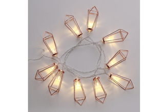 Светодиодная гирлянда NEON-NIGHT Кристаллы бронзовые 10LED 1,5м, теплый белый свет свечения 304-019