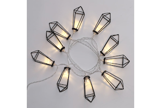 Светодиодная гирлянда NEON-NIGHT Кристаллы черные 10LED 1,5м 2хАА 304-017