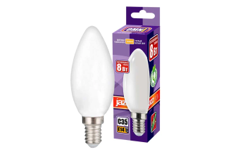 Филаментная лампа Jazzway PLED OMNI C35 8W E14 3000K FR 5020856