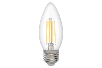 Филаментная лампа Jazzway PLED OMNI C35 8W E27 3000K CL 5020726