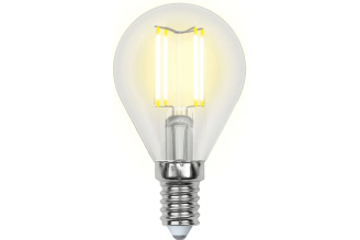 Светодиодная лампа Uniel LED-G45-6W/NW/E14/CL GLA01TR шар UL-00002207