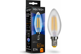 Светодиодная лампа VOLTEGA Свеча матовая Е14 2800К 6W 7044