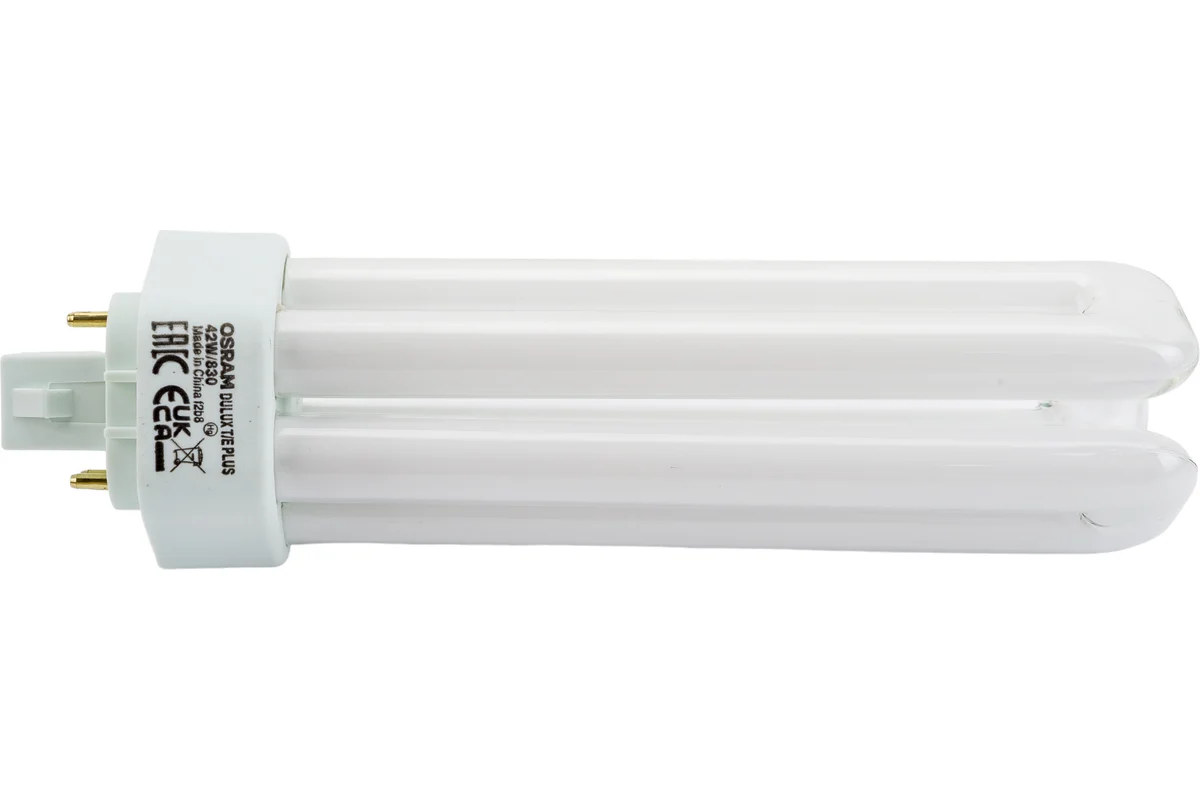 Компактная люминесцентная неинтегрированная лампа Osram DULUX T/E 42W/830 PLUS GX24Q 4099854123665