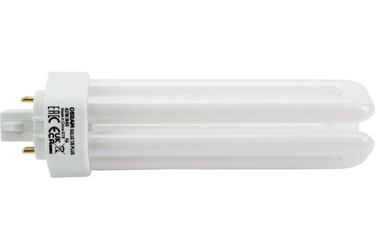 Компактная люминесцентная неинтегрированная лампа Osram DULUX T/E 42W/840 PLUS GX24Q 4099854123740