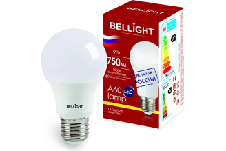 Светодиодная лампа BELLIGHT LED A60 E27 9 Вт 3000 К 750 лм 88297787
