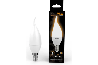 Лампа Gauss LED свеча на ветру E14 9,5 Вт 3000 К 104101110