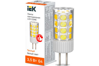 Светодиодная лампа IEK Corn капсула 3,5 Вт G4 3000 К LLE-CORN-4-230-30-G4