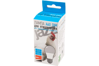 Светодиодная лампа Jazzway PLED-A60 DIM 10 Вт E27 для птицеводства Chicken meat 5022850