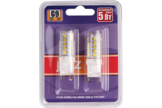 Светодиодная лампа Jazzway PLED-G9/BL2 5Вт G9 4000К 1036650B