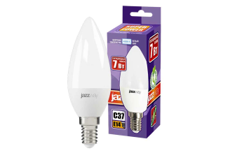 Светодиодная лампа Jazzway PLED-SP C37 свеча 7 Вт E14 4000 К 560 лм 5018884