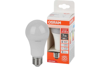 Светодиодная низковольтная лампа Osram LED Star A 7 Вт 4000 К E27 4099854323447